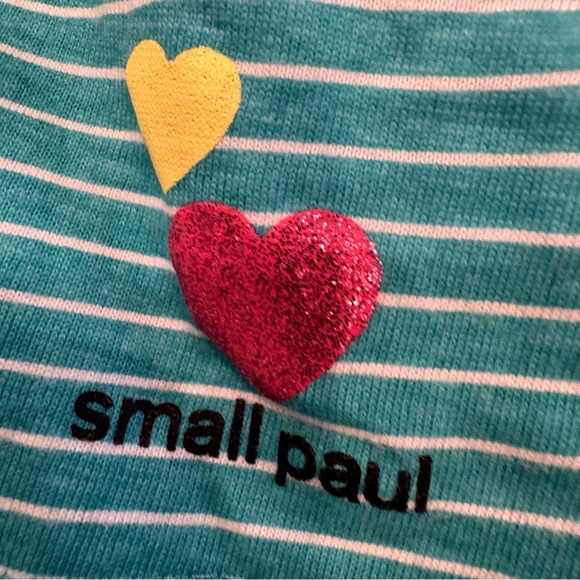 Small Paul Girls One Piece Romper Green With White Stripes Size 4T NWOT - Picture 7 of 13